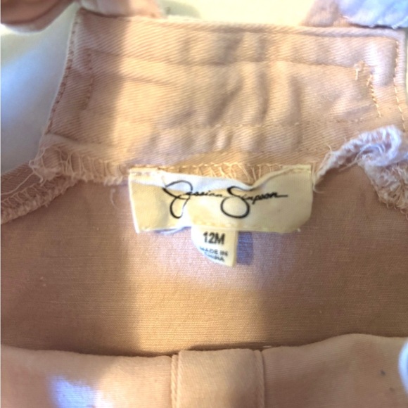 Jessica Simpson Pink Denim Baby Button-Down Dress - Picture 3 of 5